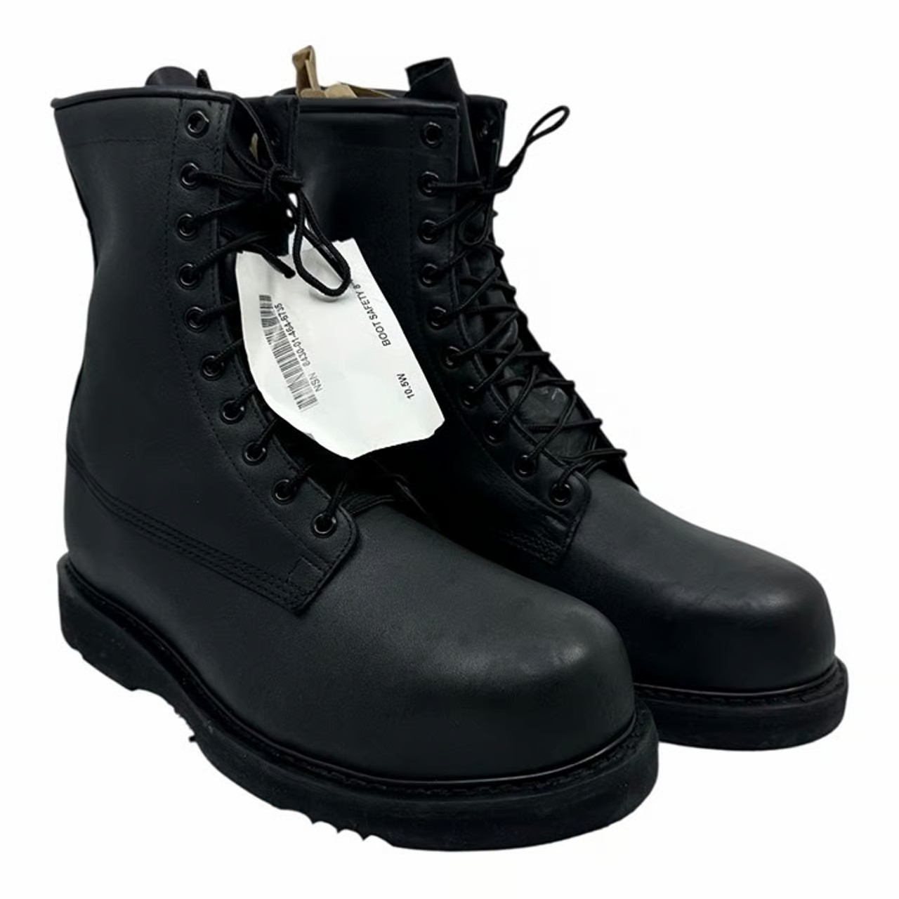 Bates Black Leather Military Combat Boots Sz 10.5W E01950A